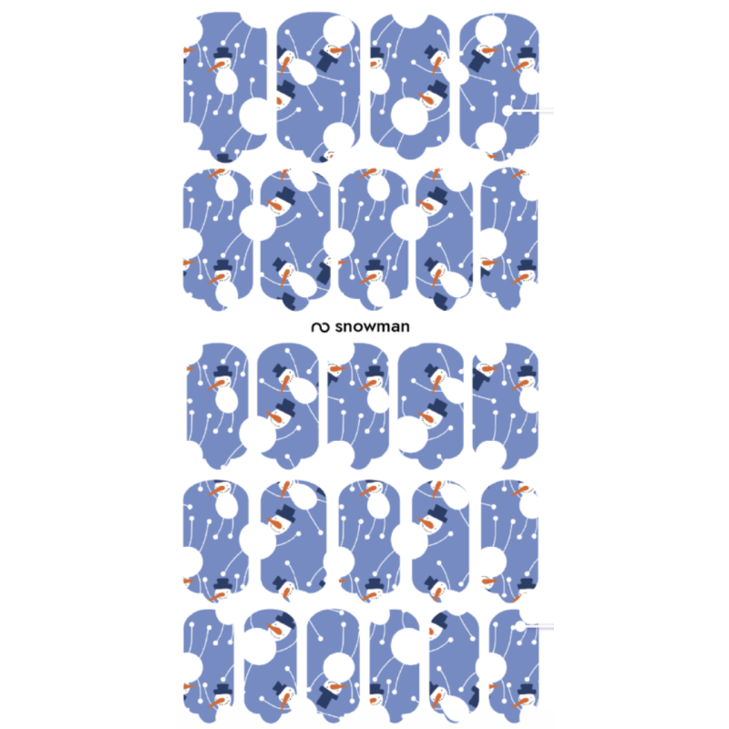 Nagelfolie Snowman - Nail Wraps by Provocative Nails-NAIL WRAPS SELBSTKLEBEND-Double Beauty Shop