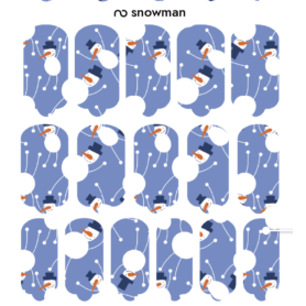 Nagelfolie Snowman - Nail Wraps by Provocative Nails 2