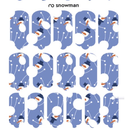Nagelfolie Snowman - Nail Wraps by Provocative Nails