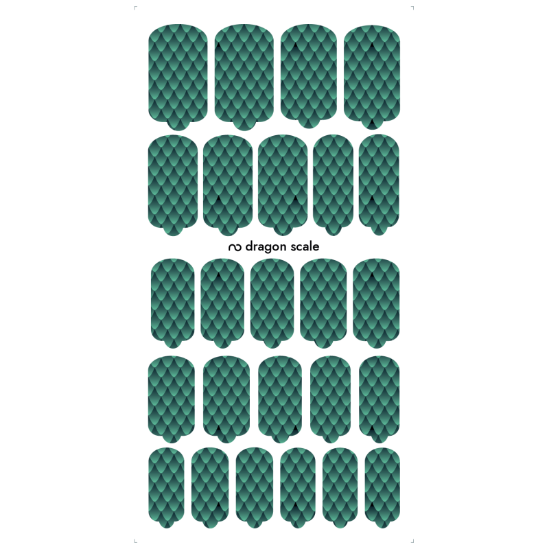 Nagelfolie Dragon scale - Nail Wraps by Provocative Nails-NAIL WRAPS SELBSTKLEBEND-Double Beauty Shop