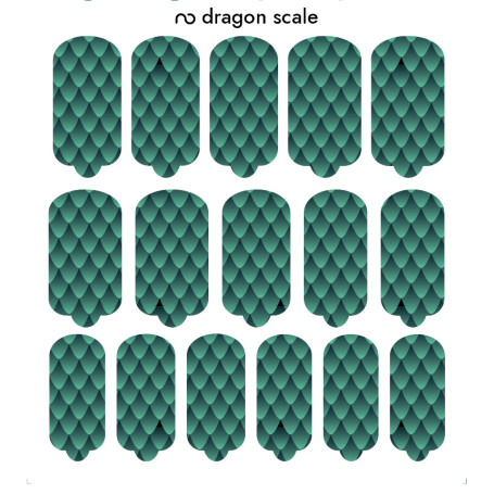 Nagelfolie Dragon scale - Nail Wraps by Provocative Nails