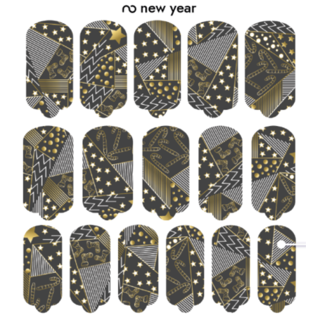 Nagelfolie New Year - Nail Wraps by Provocative Nails