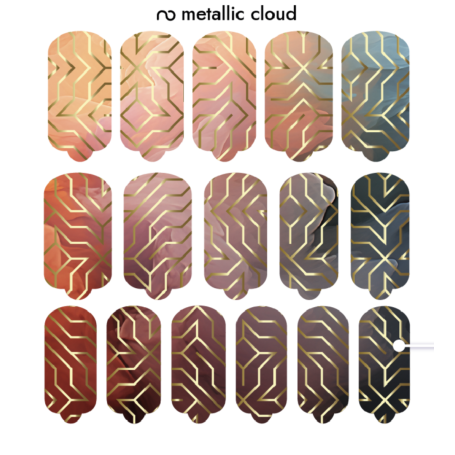 Nagelfolie Metallic Cloud - Nail Wraps by Provocative Nails