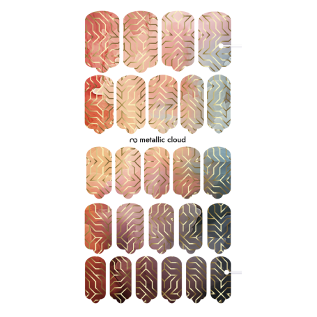 Nagelfolie Metallic Cloud - Nail Wraps by Provocative Nails