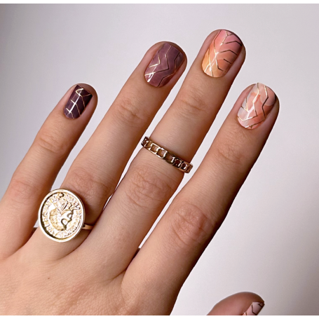 Nagelfolie Metallic Cloud - Nail Wraps by Provocative Nails