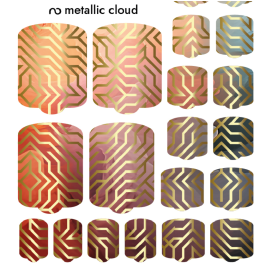 Nagelfolie Metallic Cloud - PEDIKÜRE Nail Wraps by...