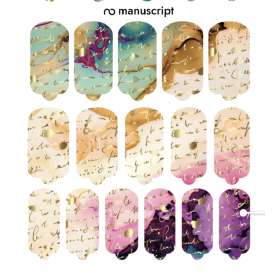 Nagelfolie Manuscript - Nail Wraps by Provocative Nails 2