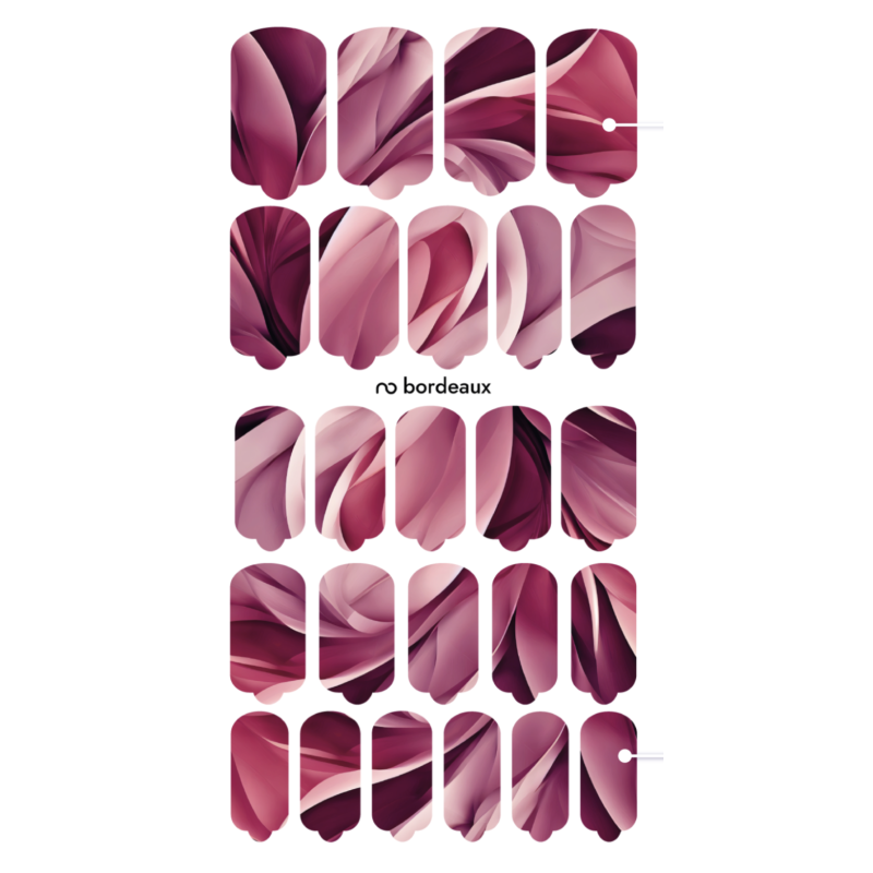 Nagelfolie Bordeaux - Nail Wraps by Provocative Nails-NAIL WRAPS SELBSTKLEBEND-Double Beauty Shop