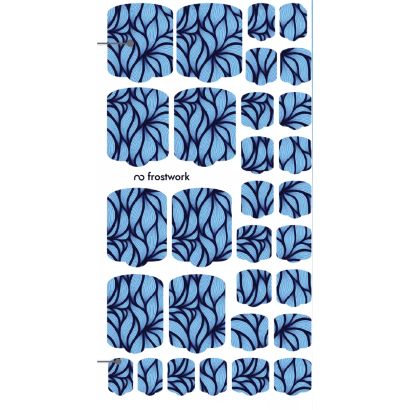 Nagelfolie Frostwork - PEDIKÜRE Nail Wraps by Provocative Nails-NAIL WRAPS SELBSTKLEBEND-Double Beauty Shop