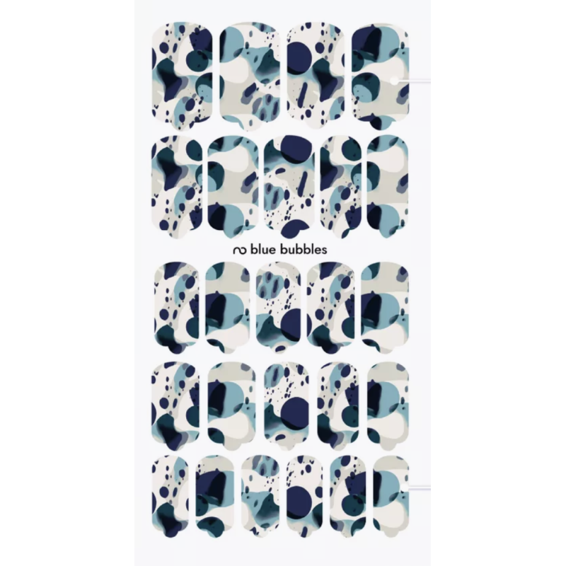 Nagelfolie Blue Bubbles - Nail Wraps by Provocative Nails-NAIL WRAPS SELBSTKLEBEND-Double Beauty Shop