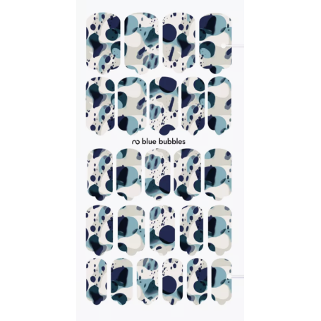 Nagelfolie Blue Bubbles - Nail Wraps by Provocative Nails