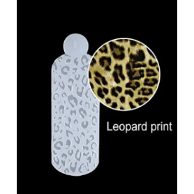 Leopard - 12 Stück Silicon Muster Einlage für Dual Tips