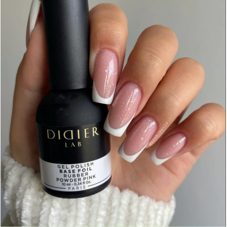 POWDER PINK - RUBBER BASE COAT FOIL 10 ml DIDIER LAB