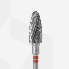 Hartmetall 6,0mm Flamme rot Fräseraufsatz STALEKS