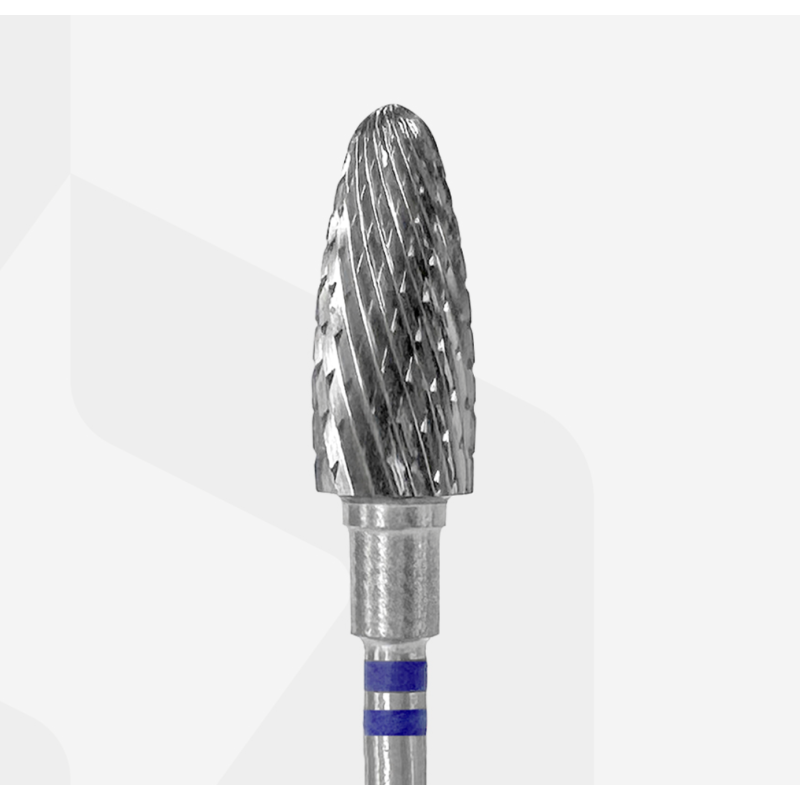 Hartmetall 6,0mm blau Fräseraufsatz STALEKS-Hartmetallfräser-Double Beauty Shop