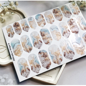 Nagelfolie 09 Nail Wraps für Maniküre AMINAILS