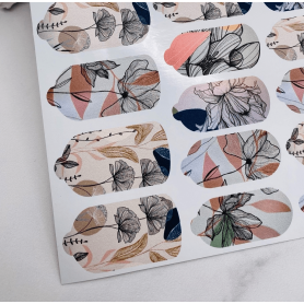 Nagelfolie 554 Nail Wraps für Maniküre AMINAILS