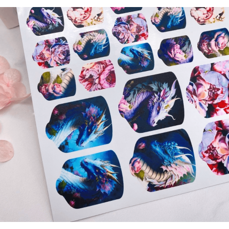 Nagelfolie 575 Nail Wraps für Pediküre AMINAILS