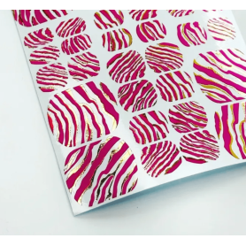 Nagelfolie 12 Foil Nail Wraps für Pediküre AMINAILS