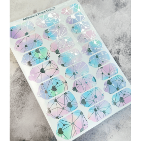 Nagelfolie 28 Foil Nail Wraps für Maniküre AMINAILS 2