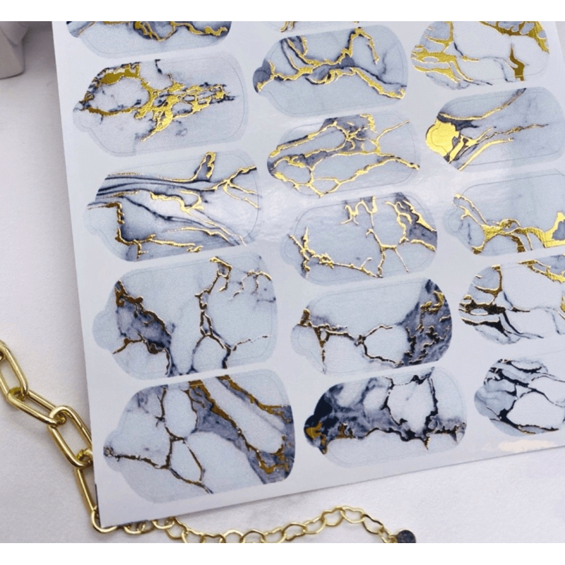 Nagelfolie 48 Foil Nail Wraps für Maniküre AMINAILS-NAIL WRAPS SELBSTKLEBEND-Double Beauty Shop