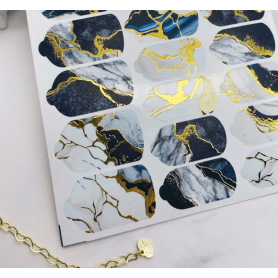 Nagelfolie 52 Foil Nail Wraps für Maniküre AMINAILS