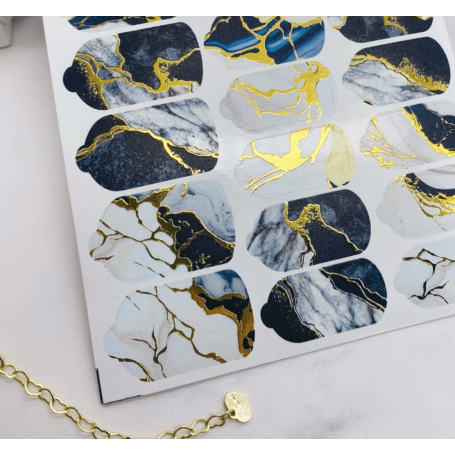 Nagelfolie 52 Foil Nail Wraps für Maniküre AMINAILS