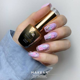 Lavender - Color Rubber Base ohne Hema 8ml MAKEAR 2