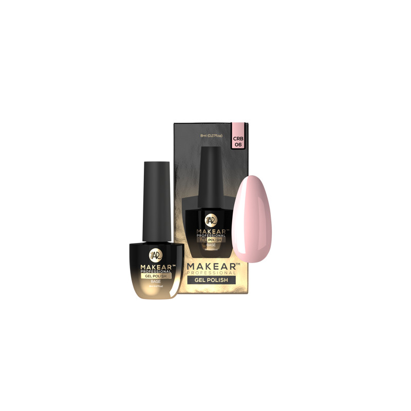 Peach - Color Rubber Base ohne Hema 8ml MAKEAR-MAKEAR-Double Beauty Shop