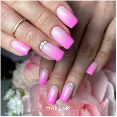 Pink - Color Rubber Base ohne Hema 8ml MAKEAR