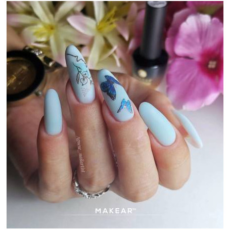 Turquoise - Color Rubber Base ohne Hema 8ml MAKEAR