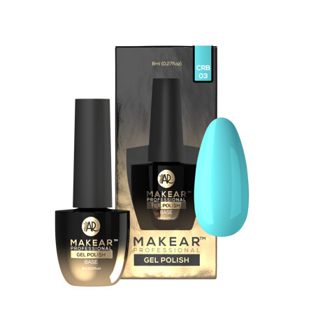 Turquoise - Color Rubber Base ohne Hema 8ml MAKEAR
