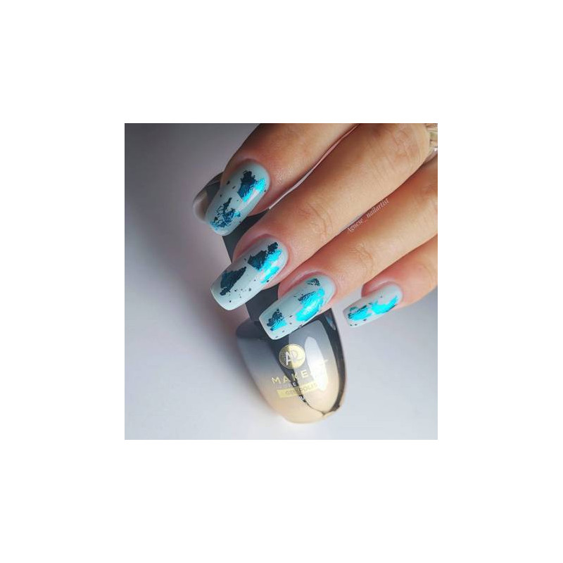 Turquoise - Color Rubber Base ohne Hema 8ml MAKEAR-MAKEAR-Double Beauty Shop
