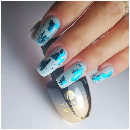 Turquoise - Color Rubber Base ohne Hema 8ml MAKEAR