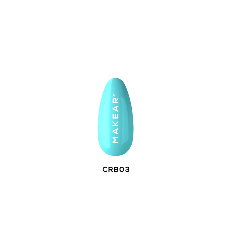 Turquoise - Color Rubber Base ohne Hema 8ml MAKEAR-MAKEAR-Double Beauty Shop