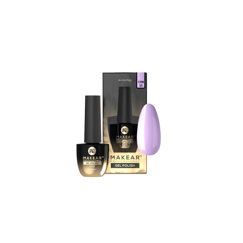 Violet - Color Rubber Base ohne Hema 8ml MAKEAR-MAKEAR-Double Beauty Shop