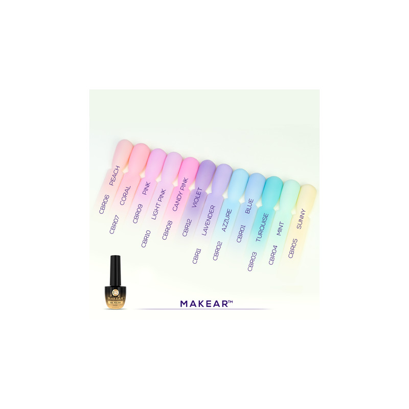 Violet - Color Rubber Base ohne Hema 8ml MAKEAR-MAKEAR-Double Beauty Shop