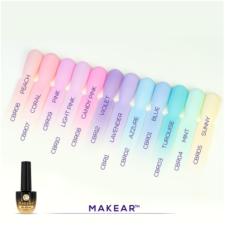 Violet - Color Rubber Base ohne Hema 8ml MAKEAR