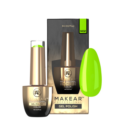 02 Neon - UV Nagellack ohne Hema 8ml MAKEAR