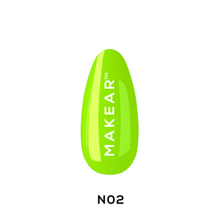 02 Neon - UV Nagellack ohne Hema 8ml MAKEAR