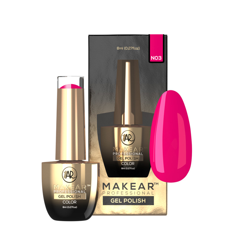 03 Neon - UV Nagellack ohne Hema 8ml MAKEAR-UV NAGELLACKE-Double Beauty Shop