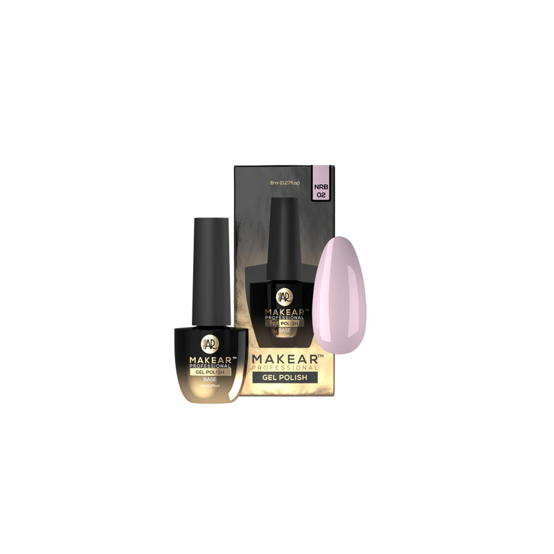 French Pink - Nude Rubber Base ohne Hema 8ml MAKEAR-MAKEAR-Double Beauty Shop