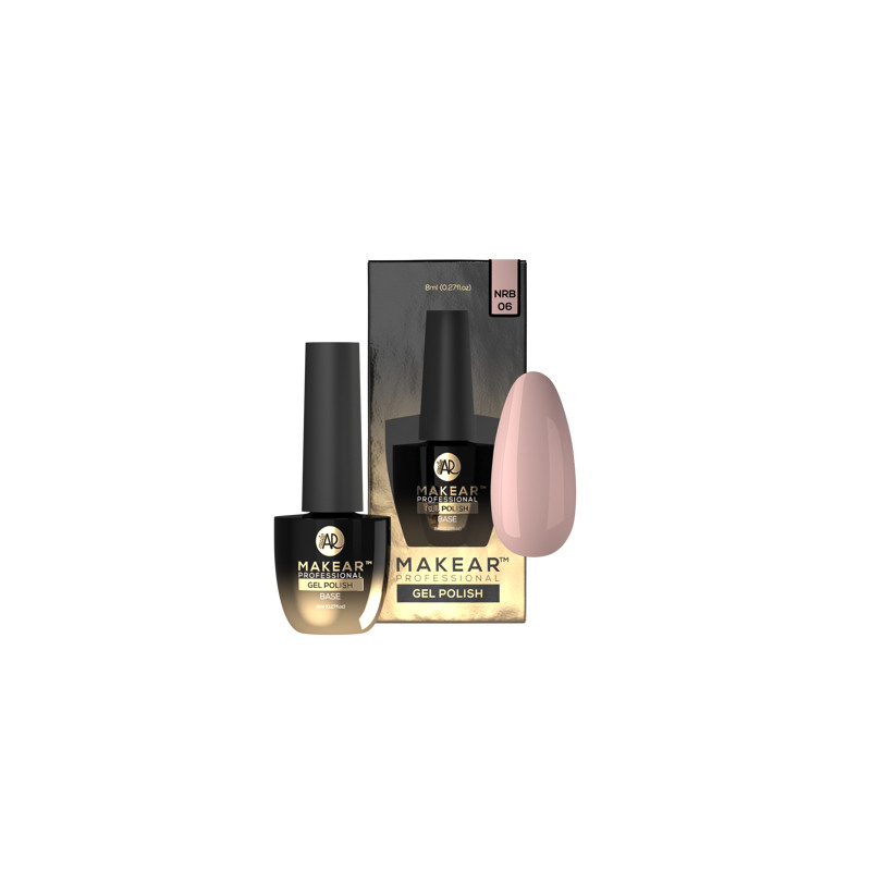 Smoky Beige - Nude Rubber Base ohne Hema 8ml MAKEAR-MAKEAR-Double Beauty Shop