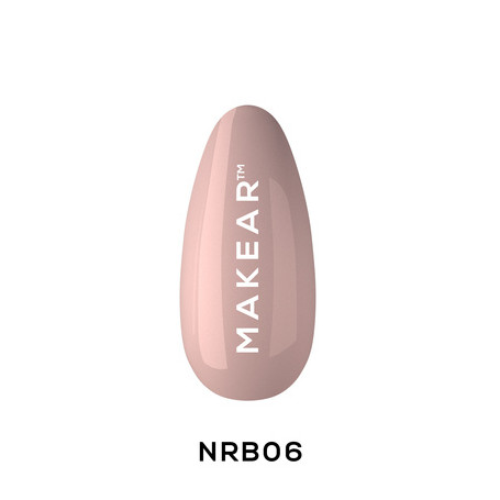 Smoky Beige - Nude Rubber Base ohne Hema 8ml MAKEAR