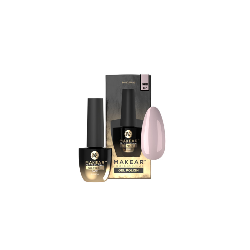 Warm Beige - Nude Rubber Base ohne Hema 8ml MAKEAR-MAKEAR-Double Beauty Shop