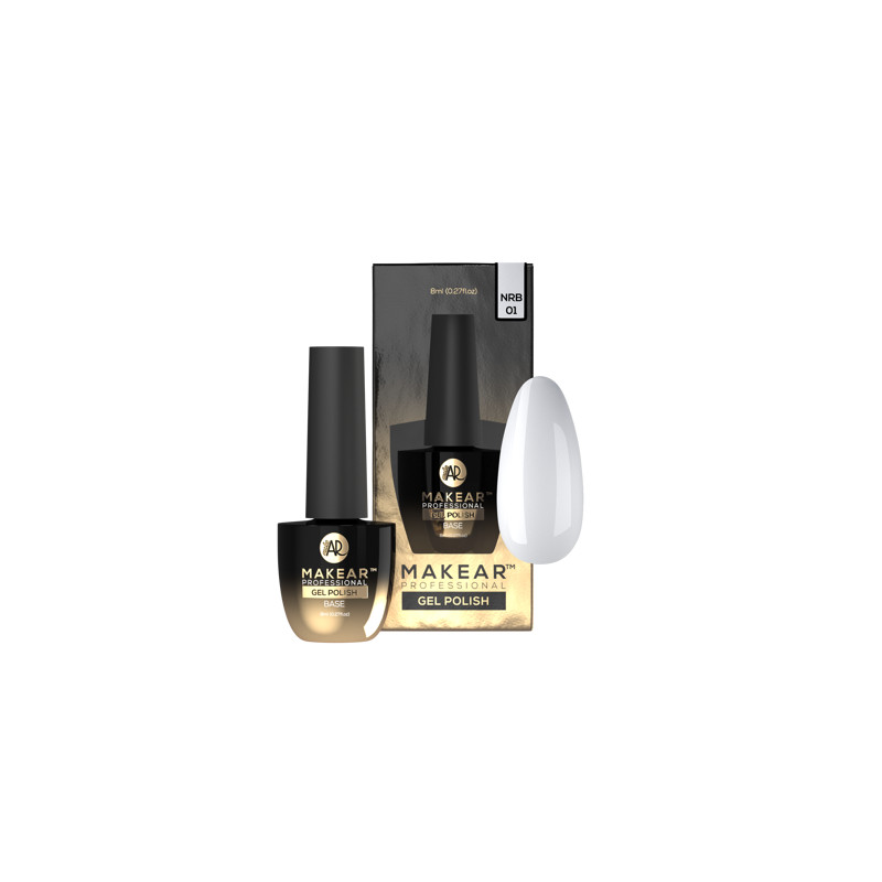 White - Nude Rubber Base ohne Hema 8ml MAKEAR-MAKEAR-Double Beauty Shop