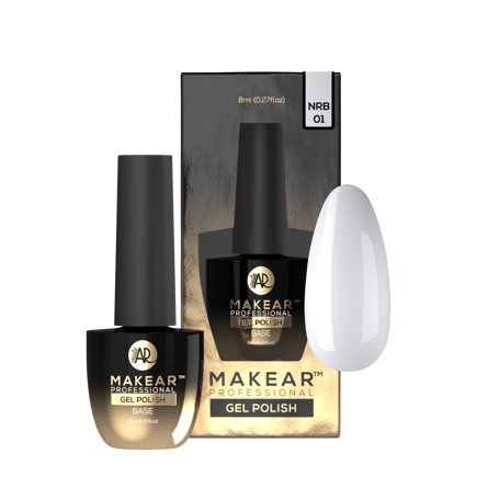 White - Nude Rubber Base ohne Hema 8ml MAKEAR