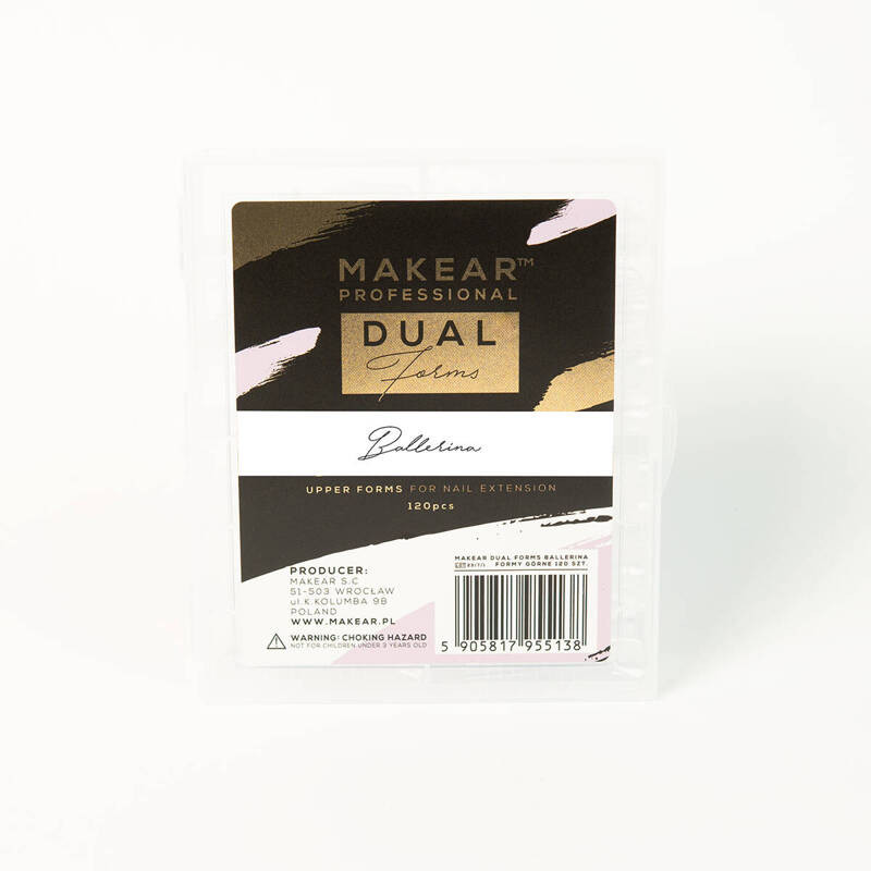 Ballerina - UPPER DUAL FORMS (tips 120 st.) MAKEAR-ACRYLGEL-Double Beauty Shop