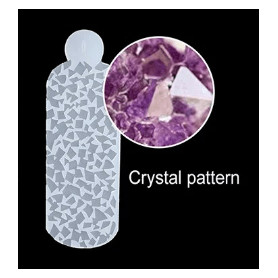 Crystal - 12 Stück Silicon Muster Einlage für Dual Tips