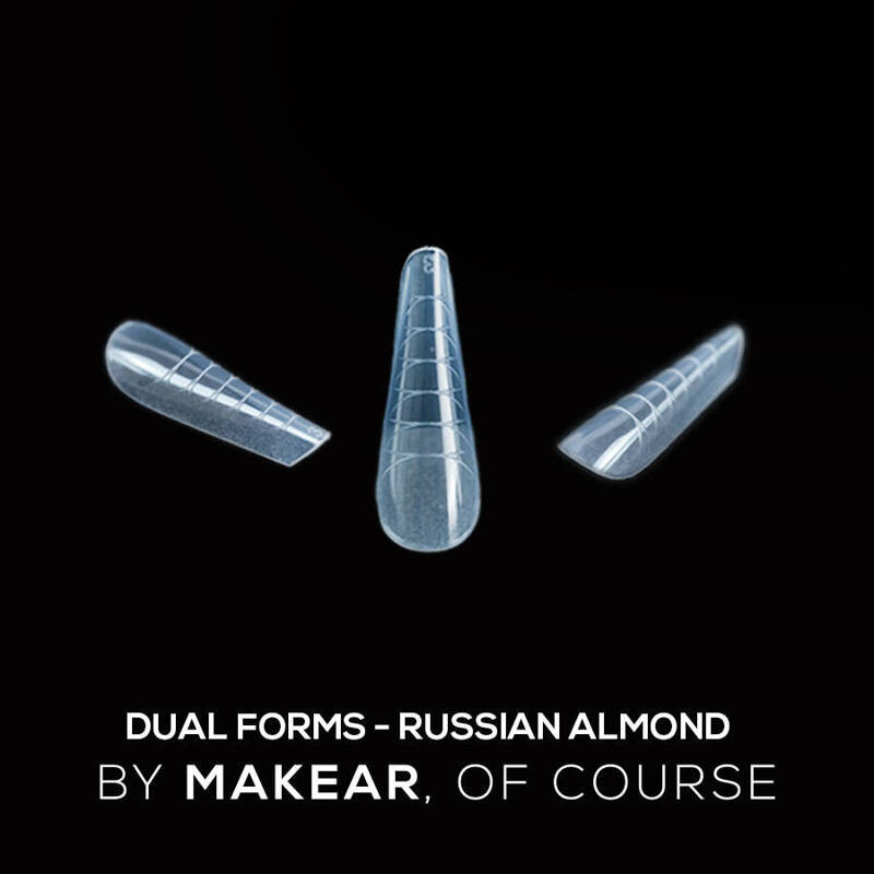Russian Almond - DUAL FORMS (tips 120 st.) MAKEAR-ACRYLGEL-Double Beauty Shop